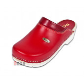 Zdravotné topánky FPU10 Červené / Biela guma